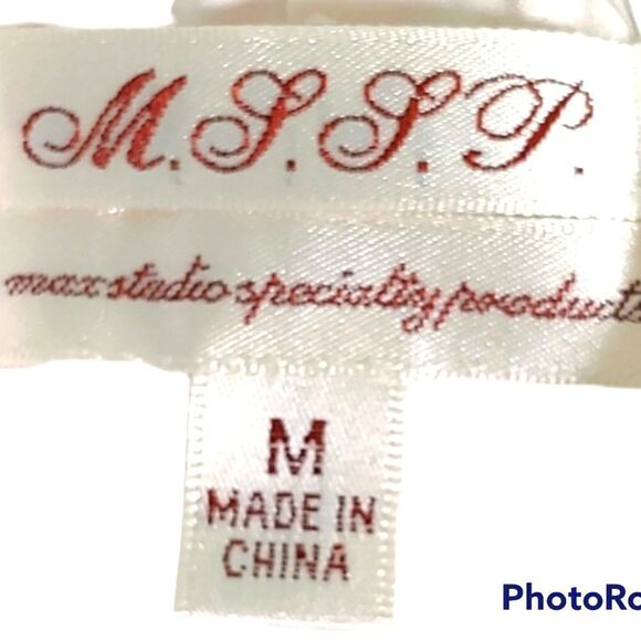 Max Studio white black Pleated Windowpane Crepe spaghetti strap flowy dress - Picture 2 of 6